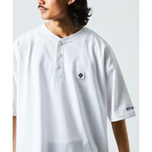 tシャツ Tシャツ 「限定展開」Columbia×FREAK'S STORE/コロンビア 別注 インペリアルパーク ヘンリーネックTシャツ/ビッグシル