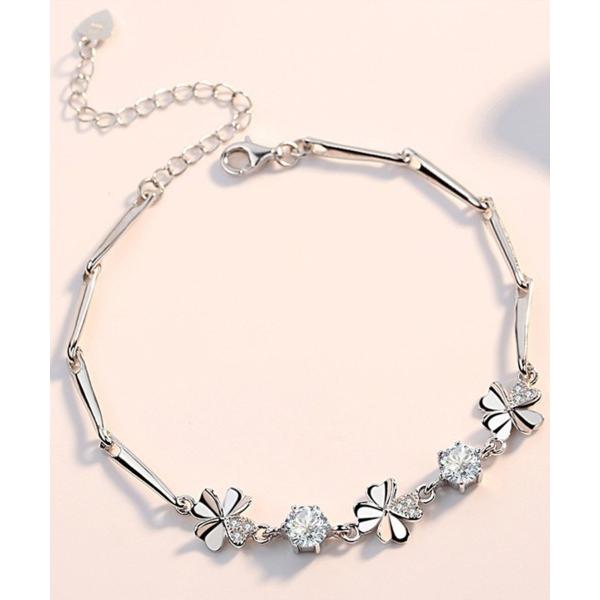 ブレスレット クローバーデザインブレスレット レディース メンズ