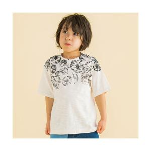 tシャツ Tシャツ キッズ WASK/ボタニカルプリントスラブ天竺ビッグTシャツ(100~160cm)｜zozo