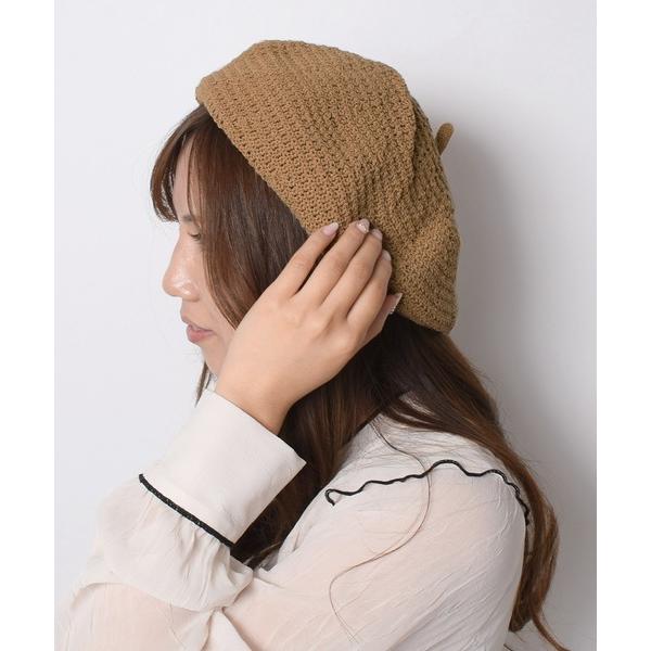 帽子 ベレー帽 クロシェ編み ベレー帽 レディース