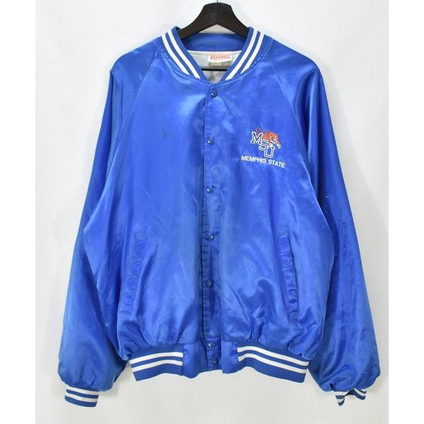 スタジャン 「ヴィンテージ古着」80-90's HARTWELL / ハートウェル MSU サテン ...