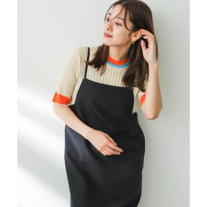 ニット 『一部WEB限定カラー』『ドラマ着用商品』バイカラーコンパクトセーター(5分袖)