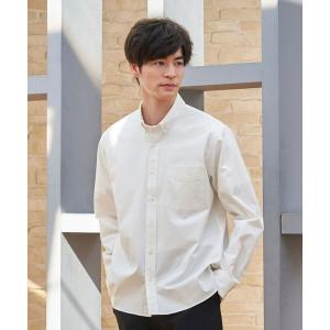 シャツ ブラウス ラウンドテール コーデュラ ボタンダウン 長袖カジュアルシャツ メンズ