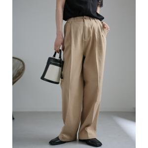 新品・未着用 ANOTHER S タック入りワイドチノパン アナザーエス ANOTHER S タック入りワイドチノパン （ベージュ