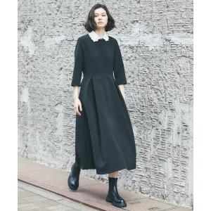 【ローレン・ラルフ・ローレン】ノースリーブ ワンピース バイカラー S 黒×白 LAUREN RALPH ローレンラルフローレン ノースリーブ バイカラー