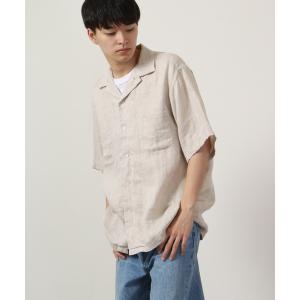 CAHLUMN（カウラム） シャツ Saxony Chain Stitch Open Collar Shirt