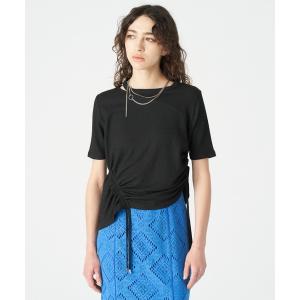 レディース tシャツ Tシャツ ドロストカットアウトトップス｜zozo