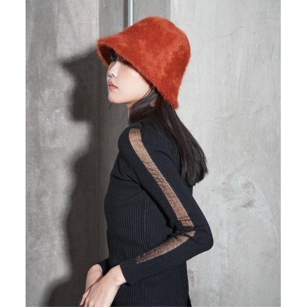 ニット帽 ニットキャップ Y/lim ファーバケットハット レディース