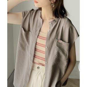 シャツ ブラウス 《JaVa ジャバコラボ》エアリーな夏スタイル。シアータンブラー両胸ポケットシャツ