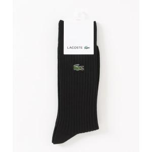 靴下 「LACOSTE」3×2 リブクルー メンズ