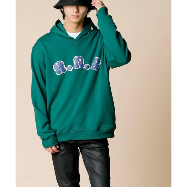 パーカー 「Hollywood Rich.＆」パンクベア ダギングプリント / 裏毛スウェット プル...