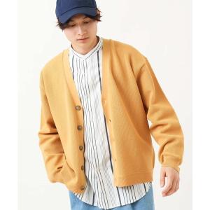 カーディガン メッシュ編みニットワイドカーディガン