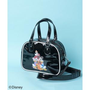 ショルダーバッグ バッグ レディース ∴WEGO/別注Disney2WAYエナメルボストンバッグ｜zozo