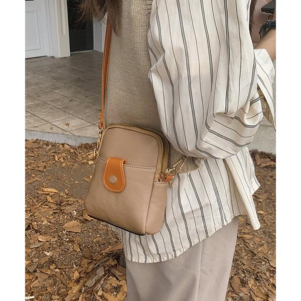 ショルダーバッグ バッグ フェイクレザーミニショルダーバッグ レディース