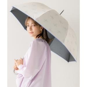 レディース 傘 完全遮光 UVカット100% 日傘 晴雨兼用 ジャンプ傘 デザインシリーズ ゆるねこ柄｜zozo