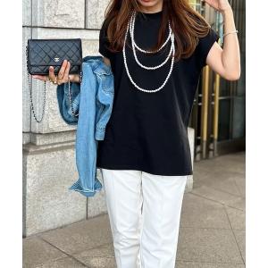 tシャツ Tシャツ ロングパール付きカットソー