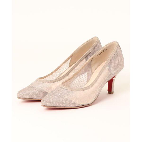 パンプス ポインテッドトゥチュールパンプス