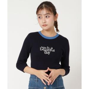 tシャツ Tシャツ レディース sucha刺繍ニット5分袖プルオーバー｜zozo