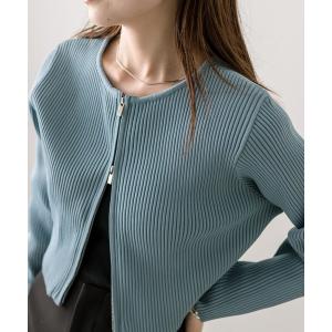 ニット Wジップニット