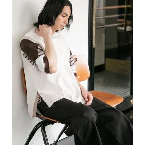 tシャツ Tシャツ 切り替えボーダーTシャツ