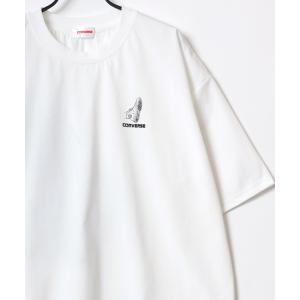 レディース tシャツ Tシャツ CONVERSE/コンバース オーバーサイズ オールスター スニーカー ロゴ ワンポイント刺繍 バックプリント 半袖Tの商品画像