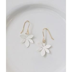 ピアス レディース ペイントフラワーフックピアス｜zozo