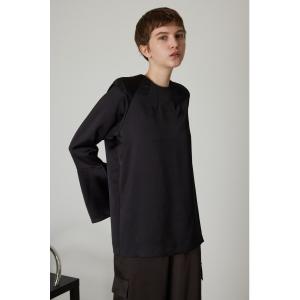 ブラウス シャツ Flare sleeve satin tops レディース