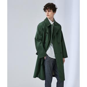 ステンカラーコート メンズ 「Traditional Weatherwear」Earlham / ダブルブレスト コート / スプリングコート