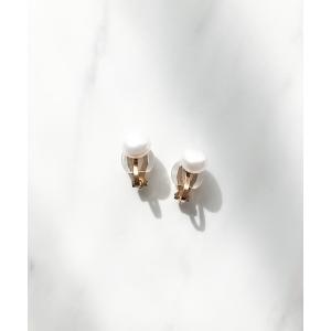 イヤリング プレーン淡水パールイヤリング レディース