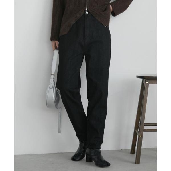 ジーンズ デニム デニムパンツ 「XS，S，M，Lサイズ展開」ハイウエストルーズテーパードデニム/低...
