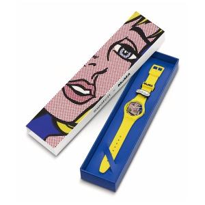 腕時計 レディース 「SWATCH X MoMA」REVERIE BY ROY LICHTENSTEIN， THE WATCH