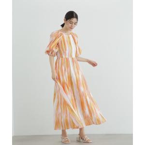 ワンピース マルチストライププリントワンピース