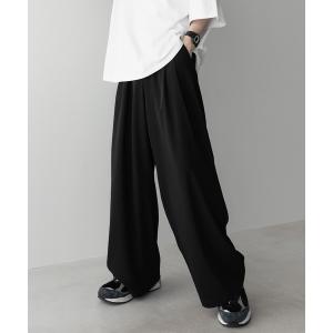 パンツ メンズ loose UNKNOWN out tuck drape wide PT / ルーズアンノウンアウトタックドレープワイドパンツ｜ZOZOTOWN Yahoo!店