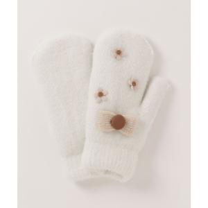 手袋 レディース ニットグローブ/Cheerful Knitting Gloves「LA POMME petit/ラポミ・プチ」