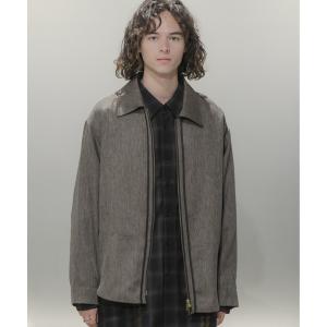 シャツ ブラウス メンズ Imitaition wool zip shirts/イミテーションウールジップシャツ｜ZOZOTOWN Yahoo!店