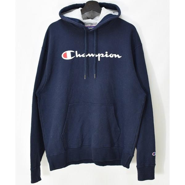 パーカー 「ヴィンテージ古着」Champion / チャンピオン ロゴ刺繍 スウェットパーカー メン...