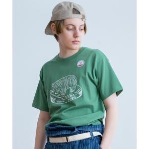 tシャツ 半袖 AUG キボリクマ プリント Tee レディース メンズ