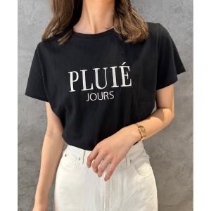 tシャツ Tシャツ 「新色追加」PLUIE刺繍ロゴTシャツ レディース
