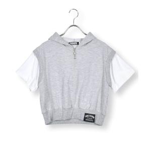 tシャツ Tシャツ ZIDDY/ハーフジップドッキングTシャツ(130~160cm)｜zozo
