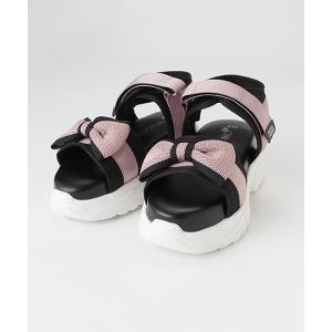 スニーカー リボンスポーツサンダル キッズ 子供 女の子