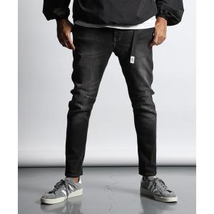 パンツ デニム ジーンズ 【WEB限定アイテム】FRONT KERSEY/BACK PONTE DIFFERENCE DENIM：切替デザイン 立体裁