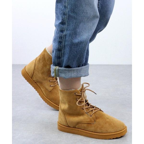 ブーツ AAA+Feminine /レースアップムートンブーツ レディース