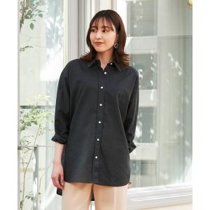 ブラウス シャツ 綿麻 ゆるシルエット 長袖カジュアルシャツ レディース