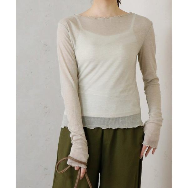 tシャツ 入学式 Per sist ence/パーシエンス　シアーリブメローボートネックプルオーバー...