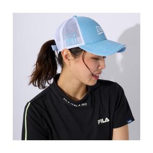 帽子 キャップ レディース FILA GOLF/フィラゴルフ ゴルフウェア ブランド ロゴ UVカット 吸汗速乾 軽量 柔らかツバ 花柄 キャップ 帽｜zozo