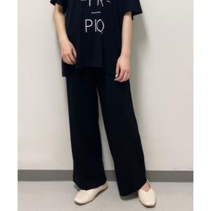 ルームウェア パジャマ 【JOEL ROBUCHON】レーヨンロゴロングパンツ