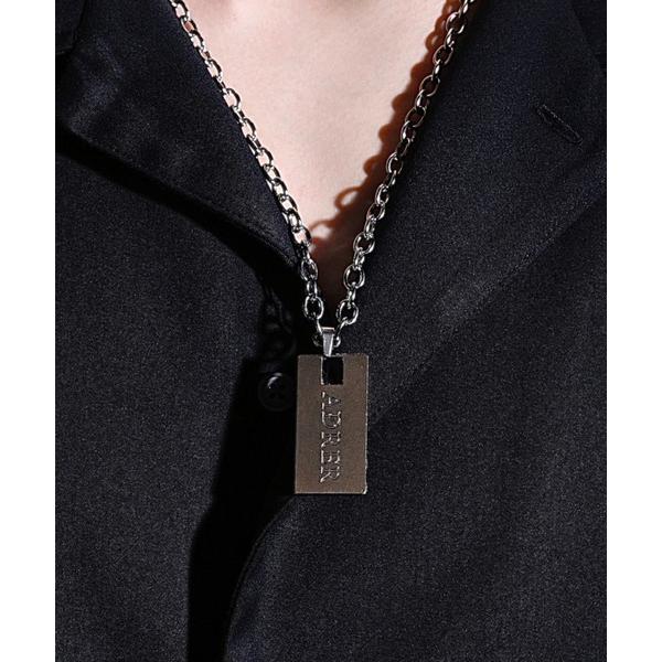 ネックレス メンズ Surgical stainless dock tag necklace/サージ...