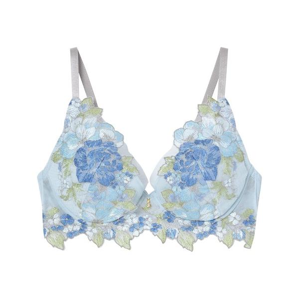 ブラジャー AMPHI「グラマリッチボリュームUPタイプ」花束×エンブロイダリーレース　ブラジャー　...