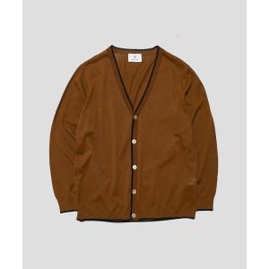 カーディガン メンズ 「RIVORA/リヴォラ」Cotton Paper Line Cardigan/コットンペーパーラインカーディガン