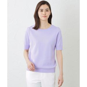 tシャツ Tシャツ レディース シャイニーコットンセーターマシーン 半袖プルオーバーの商品画像